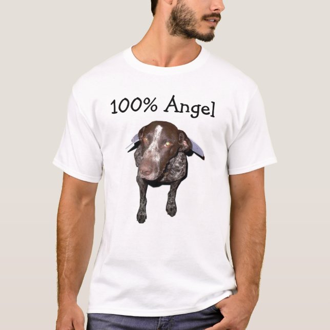 Engel Deutscher 100% Shorthair T-Shirt (Vorderseite)