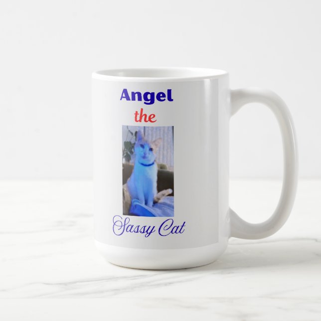 Engel, die freche Katzen-Tasse Kaffeetasse (Rechts)