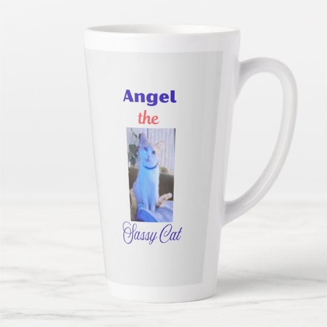 Engel, die freche Katzen-Tasse Milchtasse (Rechts)