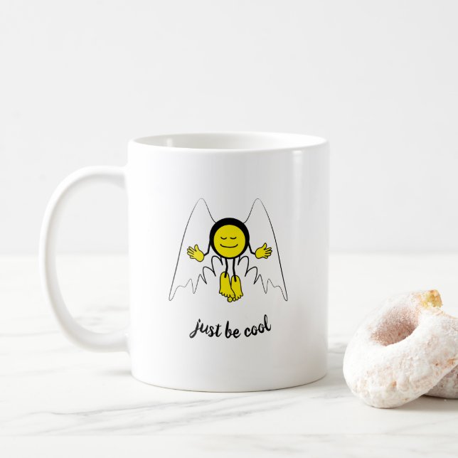Engel-Emoji Kaffeetasse (Mit Donut)