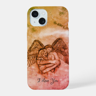 Engel Eros in Liebe , ich liebe dich iPhone 15 Hülle