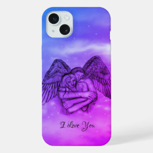 Engel Eros in Liebe , ich liebe dich iPhone 15 Plus Hülle