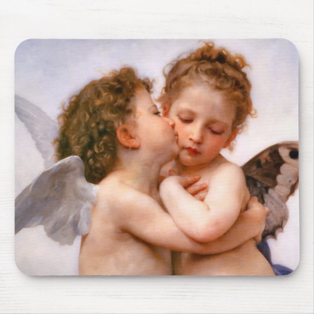 Engel erster Kuss, Bouguereau Mousepad (Vorne)