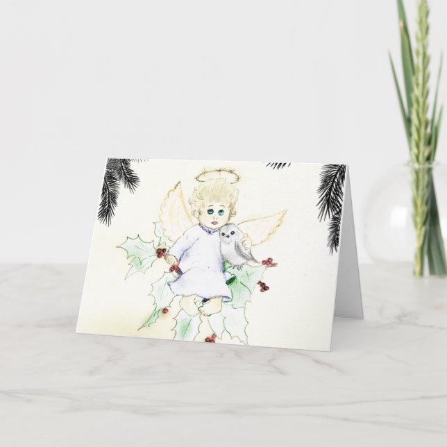 Engel Feiertagskarte (Vorderseite)