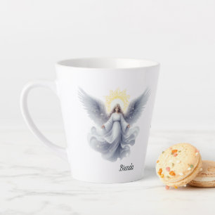 Engel fliegt mit Gottes Liebe Milchtasse