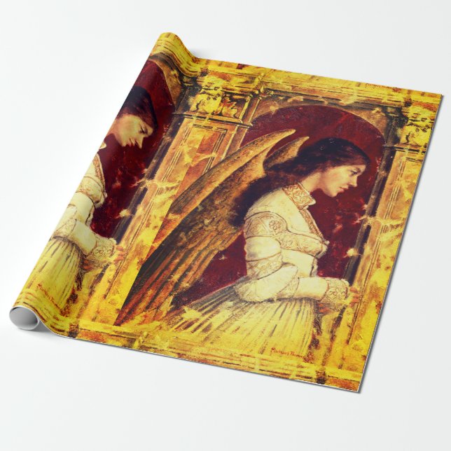 Engel-Fresko-Gemälde-Wrap-Papier Geschenkpapier (Ungerollt)