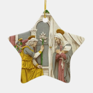 Engel Gabriel die Ankündigung zu Mary Keramik Ornament