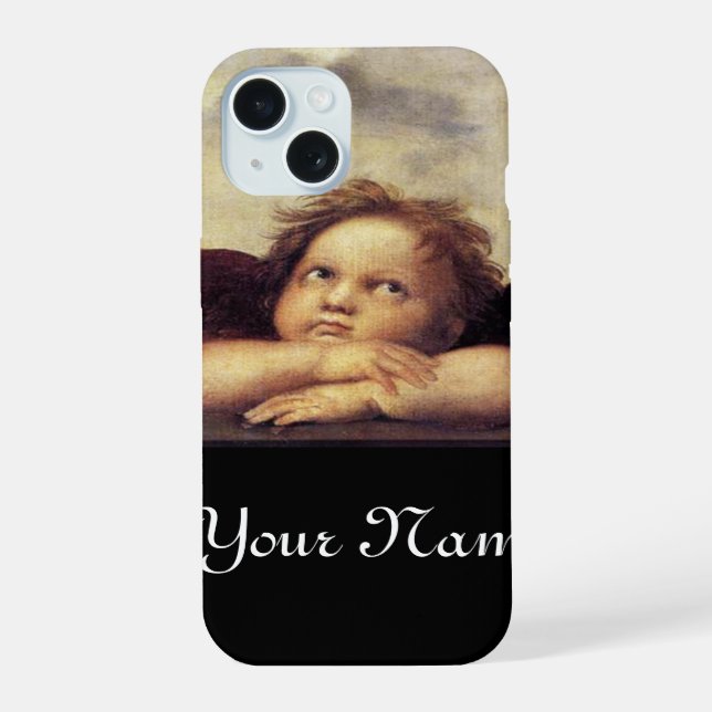 ENGEL ,Geflügelter Cherub iPhone 15 Hülle (Rückseite)