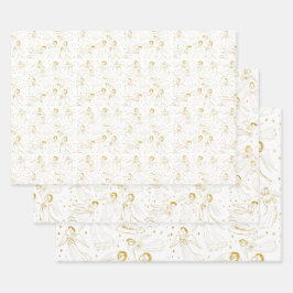 Engel Geschenkpapier Set