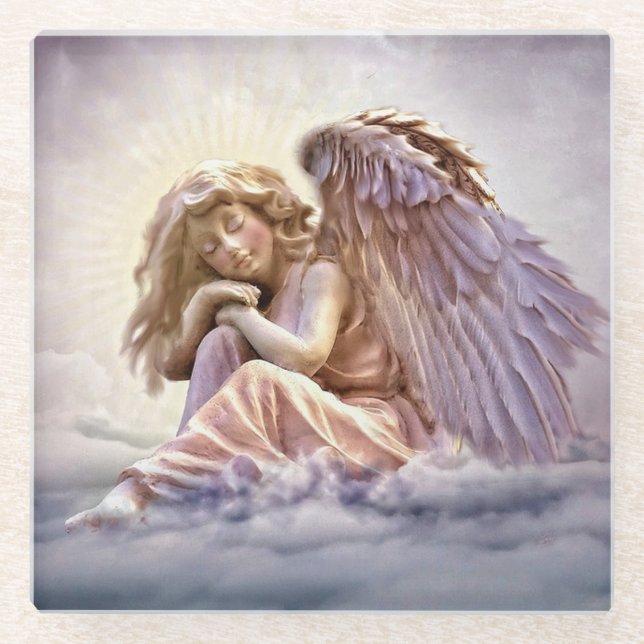 Engel Glasuntersetzer (Vorderseite)