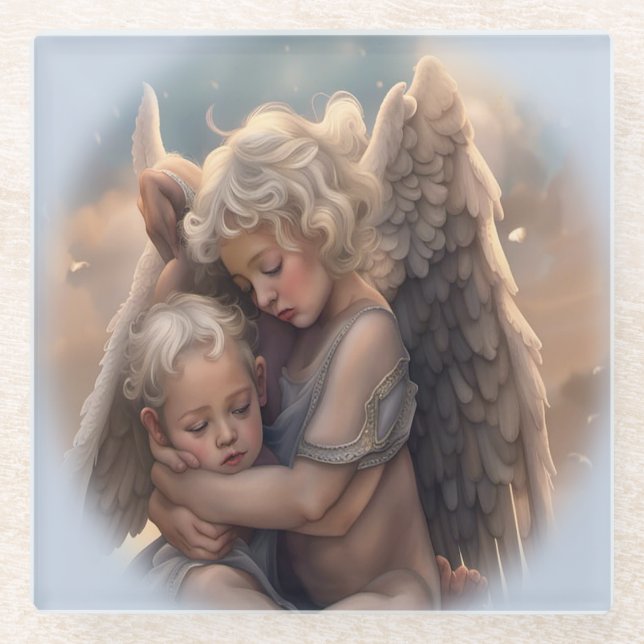 Engel Glasuntersetzer (Vorderseite)