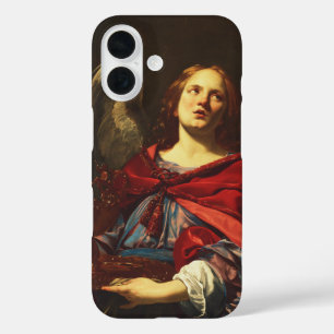 Engel hält das Gefäß und Handtuch iPhone 16 Hülle