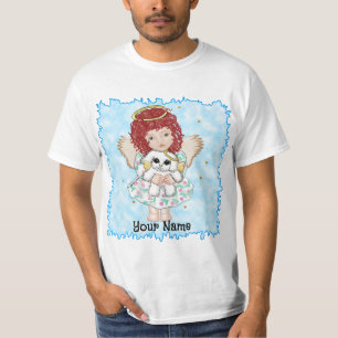 Engel hält Hund T-Shirt