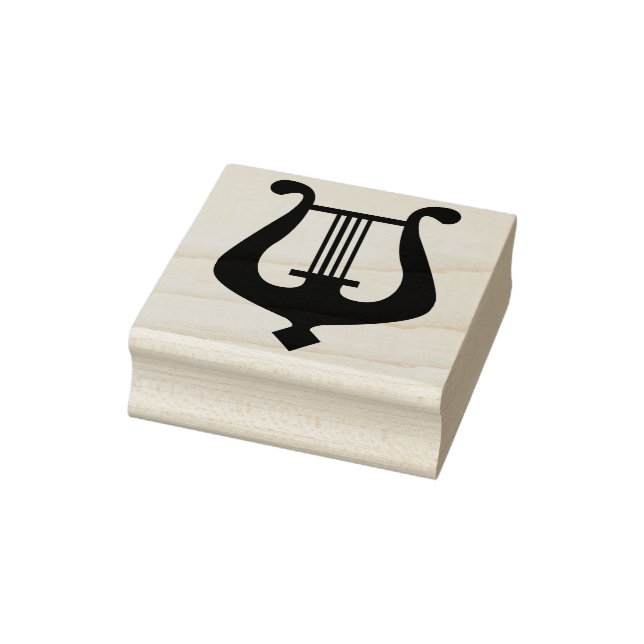 Engel-Harfe-Briefmarke Gummistempel (Stempel)