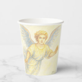 Engel im Flug mit Lächeln Pappbecher