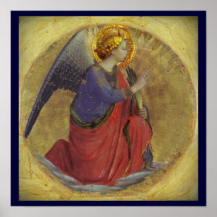 Engel im Gold Poster