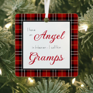 Engel im Himmel Gramps Gedenkfoto Ornament Aus Metall
