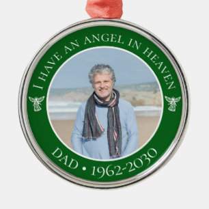 Engel im Himmel Papa Gedenkfotos Ornament Aus Metall