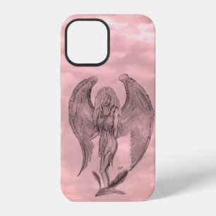 Engel im Tattoo-Stil iPhone 12 Hülle