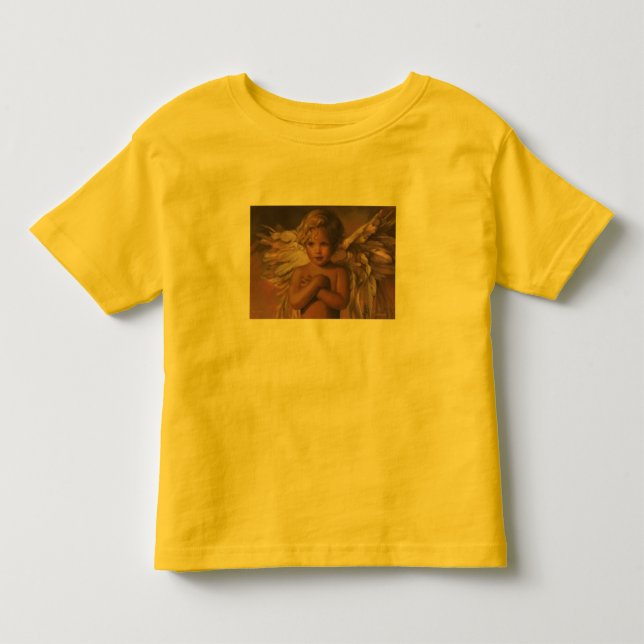 Engel im Training - Kinder Kleinkind T-shirt (Vorderseite)