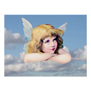 Engel in den Wolken Poster