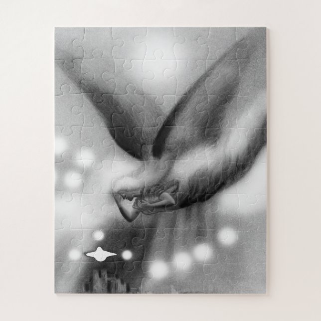 Engel in der Nacht Puzzle (Vertikal)