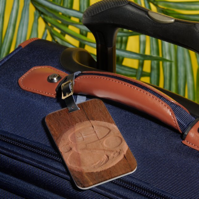 Engel in der Rocks Personalisiert Name Bag Gepäckanhänger (Vorderseite Insitu 1)