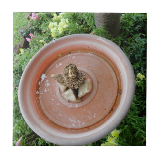 Engel in der Vogel-Bad-Fliese Fliese