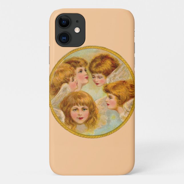 Engel in einem Goldring-Kreis Case-Mate iPhone Hülle (Rückseite)