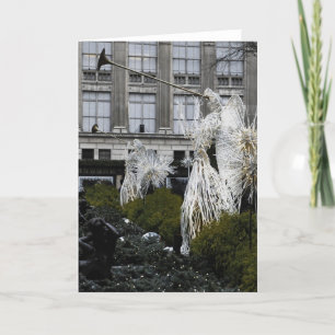 Engel in Manhattan, NYC Weihnachtskarte Feiertagskarte