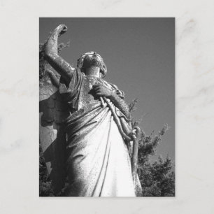 Engel in Schwarz und Weiß Postkarte