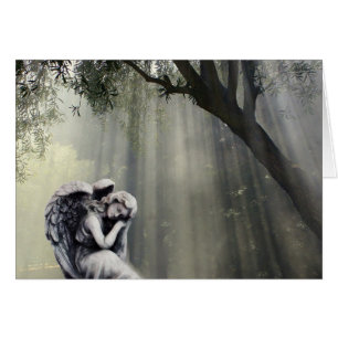 Engel in Sun's Rays Card