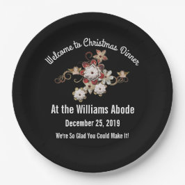 Engel, Juwelen und Blume Pappteller