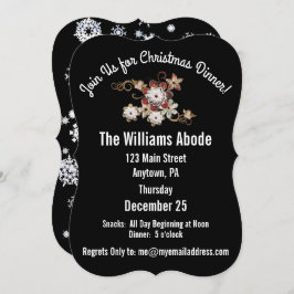 Engel, Juwelen und funkelnde Blume Klassisch Schwa Einladung