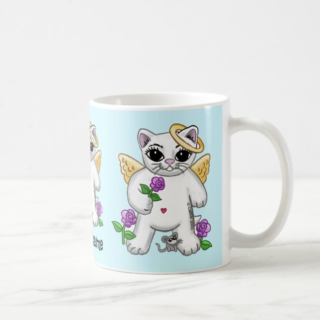 Engel Katzenengel Kaffeetasse (Rechts)