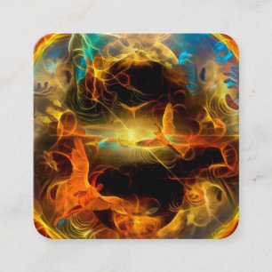 Engel kommen quadratische visitenkarte