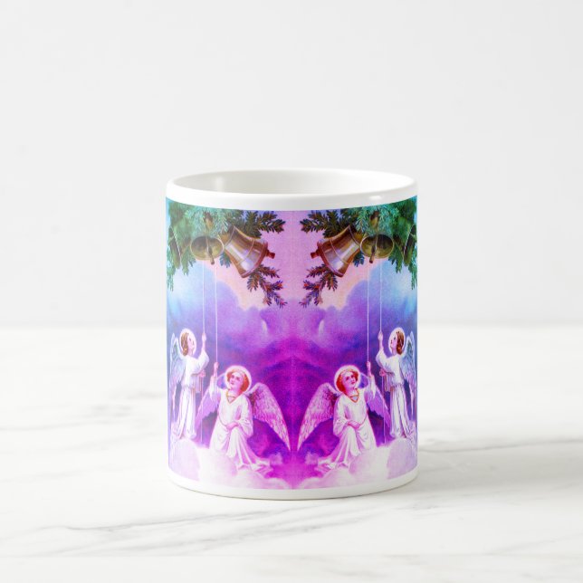 Engel läuten Glocken Kaffeetasse (Mittel)