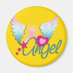 Engel lieben gelb magnet
