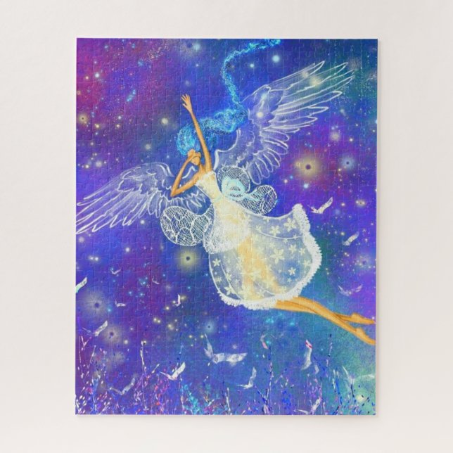 Engel Mädchen Fantasy Puzzle Malerei (Vertikal)