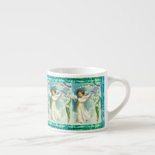 Engel mit Blauer Glocke Espressotasse