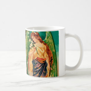Engel mit Blumenzweig Tasse