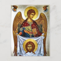Engel mit dem heiligen Mandylion-Orthodoxen-Ikon