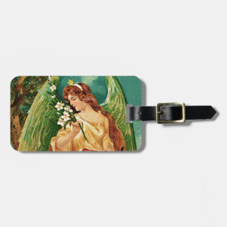 Engel mit einem Blumenzweig Gepäckanhänger