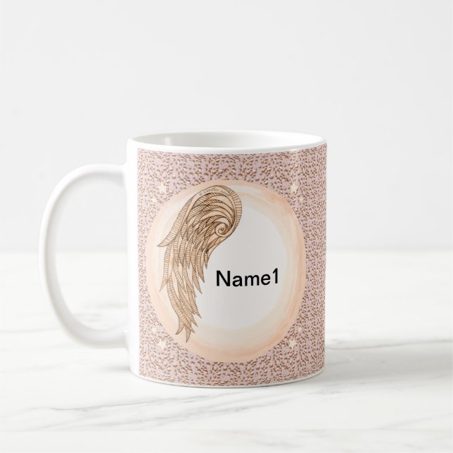 Engel mit einem Flügel Kaffeetasse (Links)