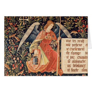 Engel mit einem Schwamm befestigt zu einer Stange