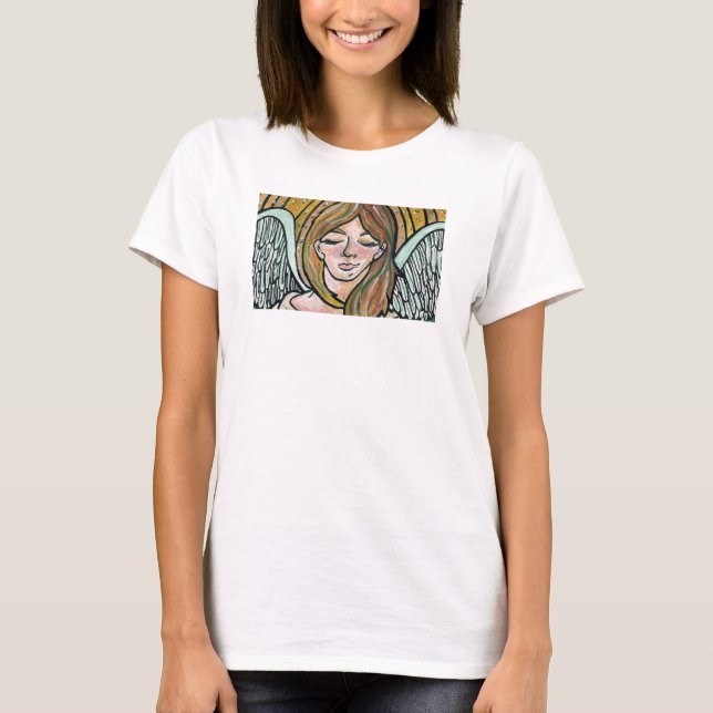 Engel mit Grün T-Shirt (Vorderseite)
