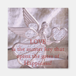 Engel mit Herz Magnet