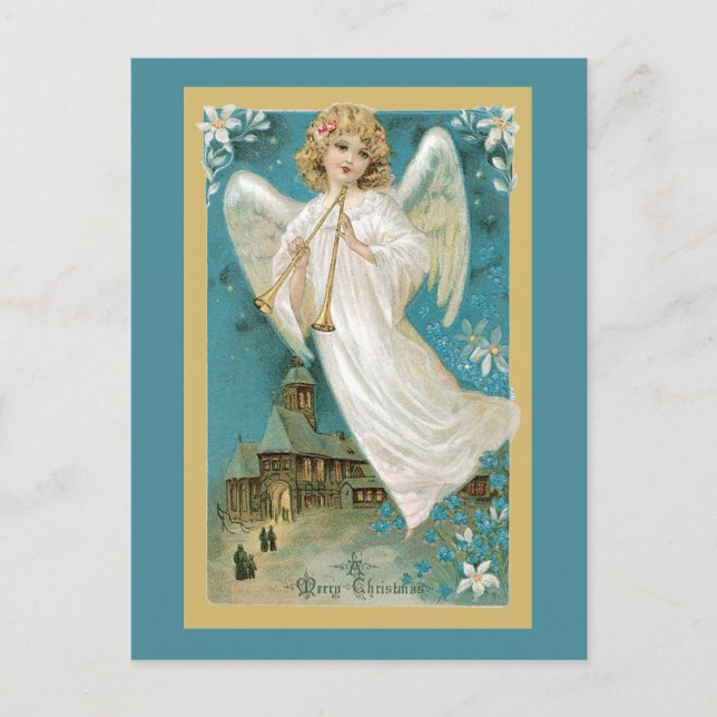 Engel mit Hörnern Postkarte (Vorderseite)