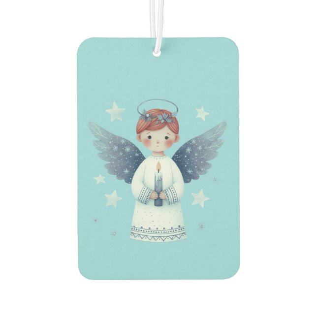 Engel mit Kerze Autolufterfrischer (Rückseite)