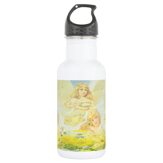 Engel mit Kranz Trinkflasche (Vorderseite)
